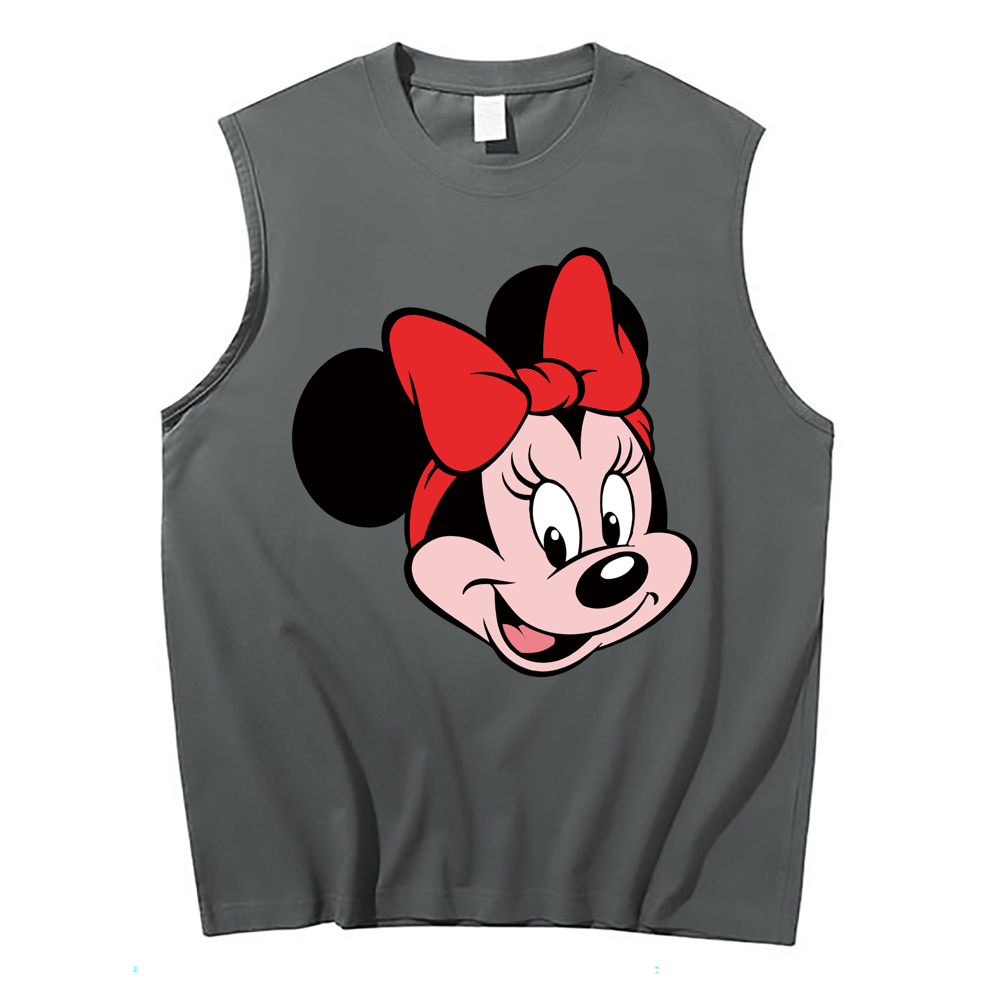 ミッキーマウス Mickey Mouse コットン100％タンクトップ（フロントプリント）